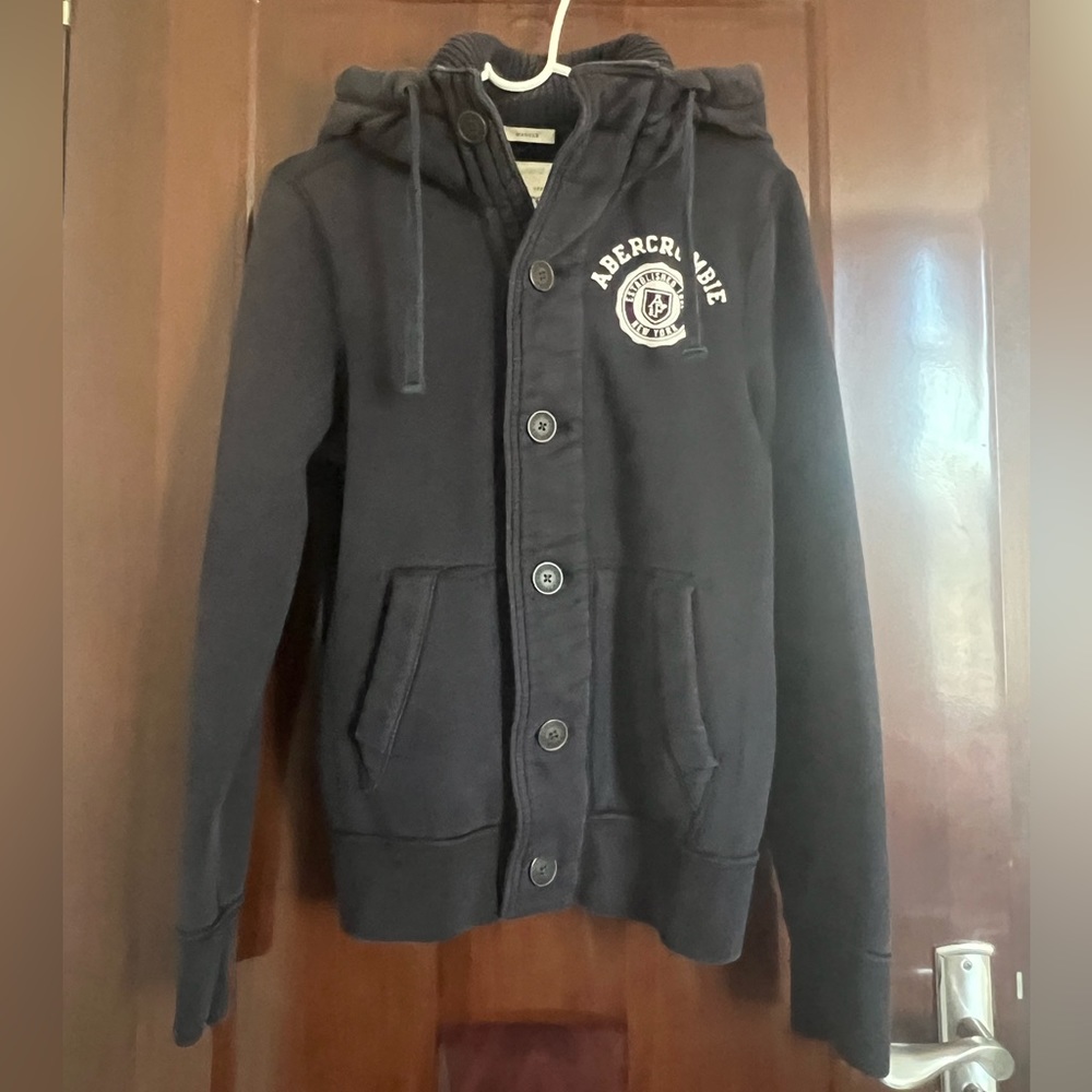 Ambercrombie & Fitch jacket, size S, Navy color, cotton material